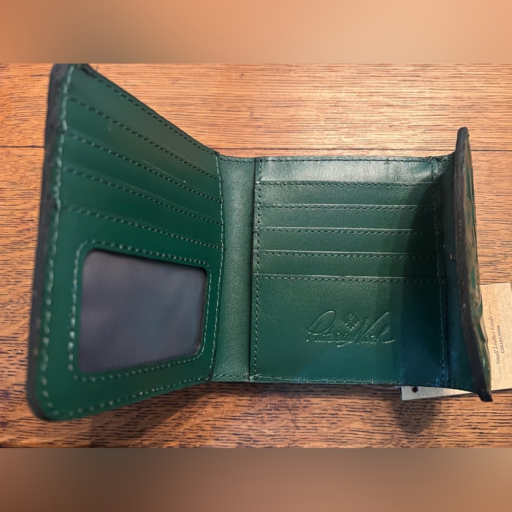 Patricia Nash Green Tooled Reiti Wallet - Picture 6 of 9